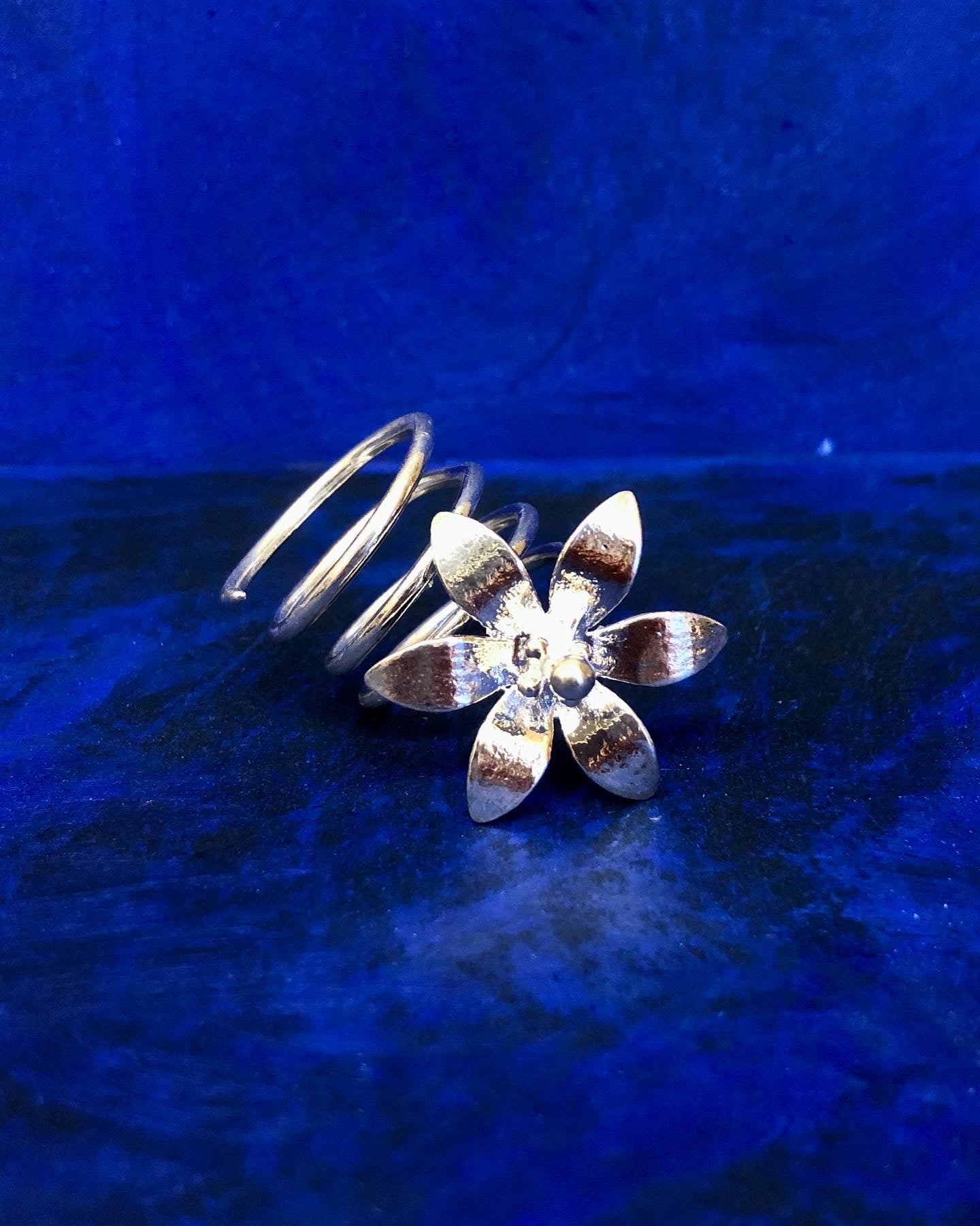 Bague Première Floraison - plaquée argent