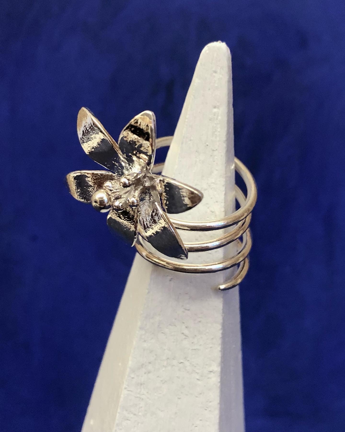 Bague Première Floraison - plaquée argent