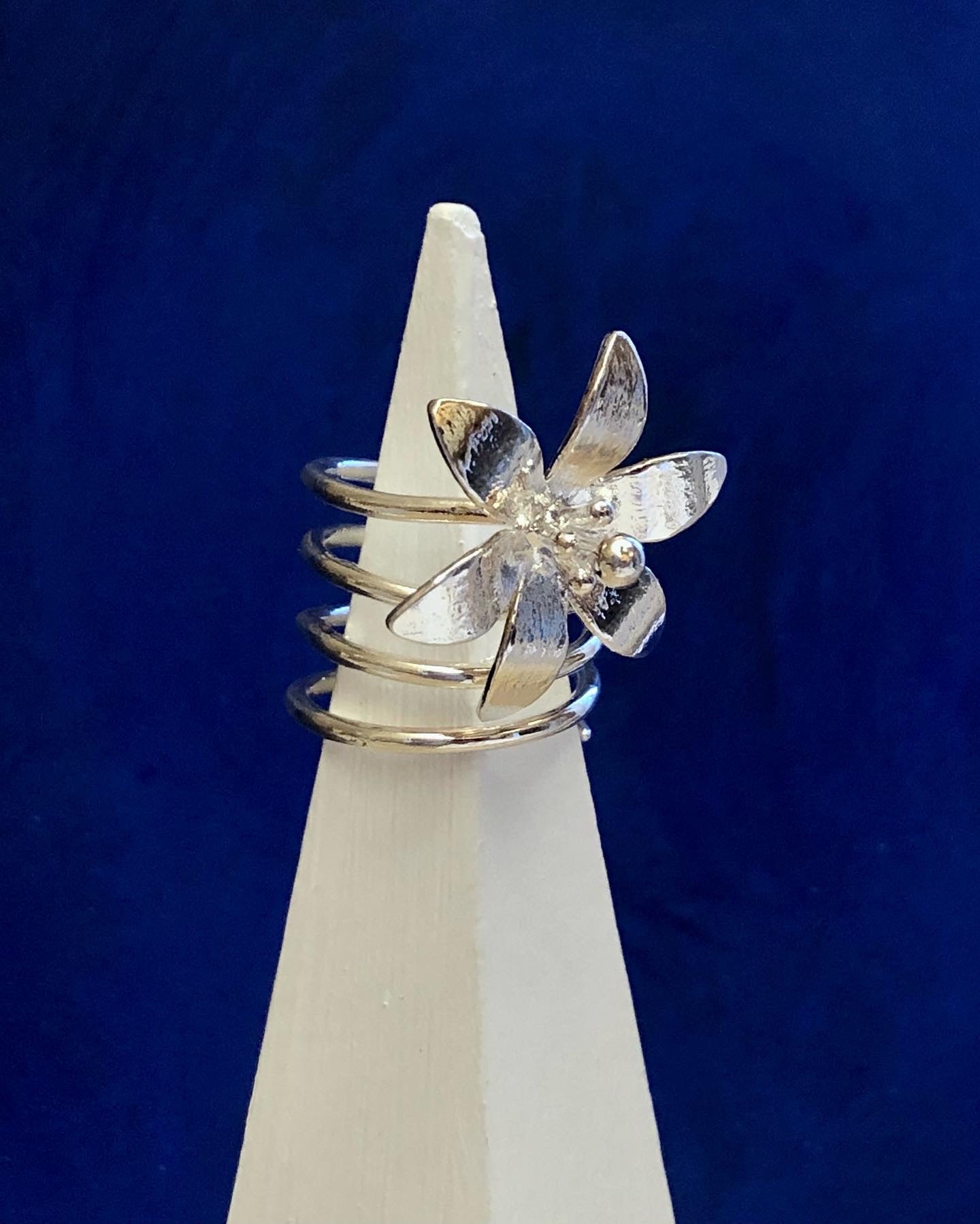 Bague Première Floraison - plaquée argent